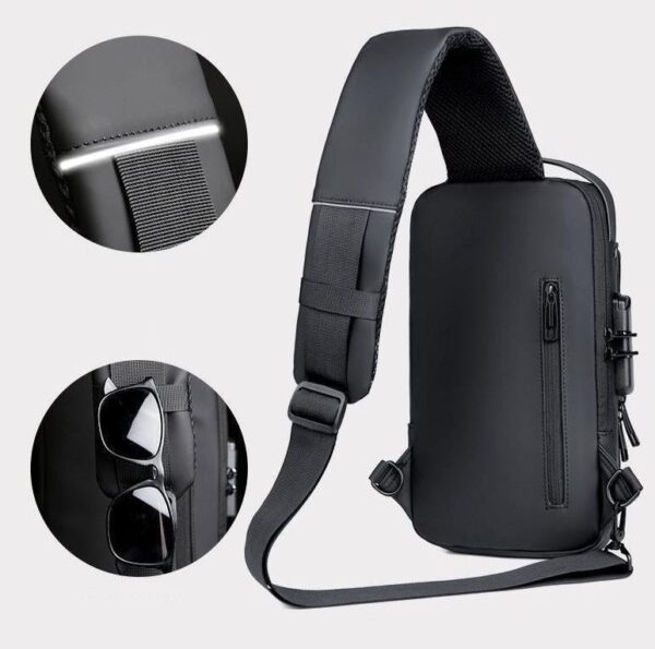 New Carbon Fiber Streamline Anti-Theft Sling Bag - Image 8