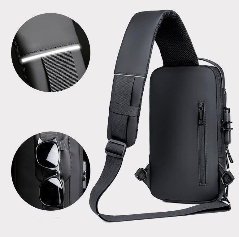 New Carbon Fiber Streamline Anti-Theft Sling Bag - Image 8