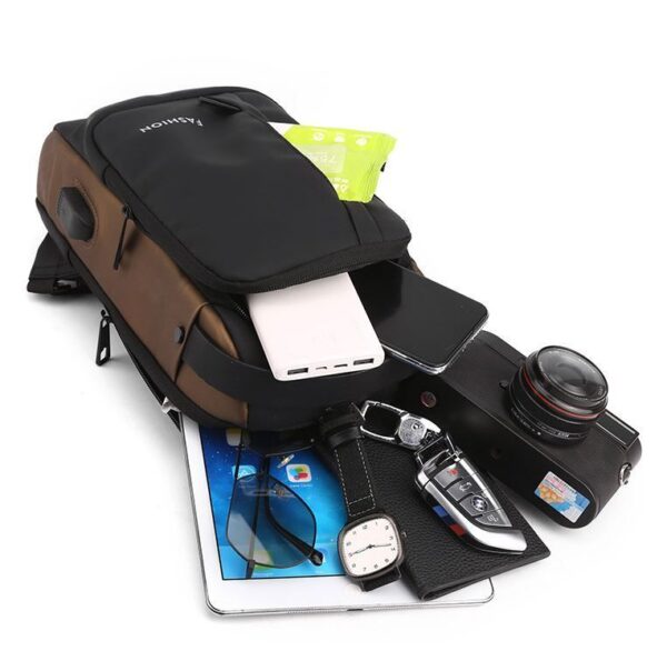 New Carbon Fiber Streamline Anti-Theft Sling Bag - Image 9