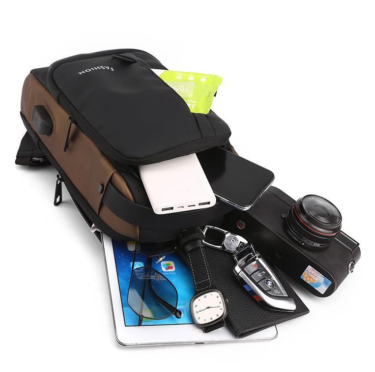 New Carbon Fiber Streamline Anti-Theft Sling Bag - Image 9