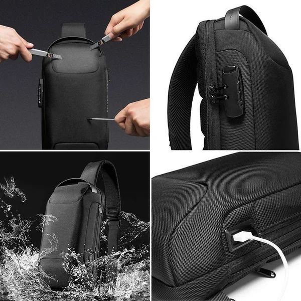New Carbon Fiber Streamline Anti-Theft Sling Bag - Image 16