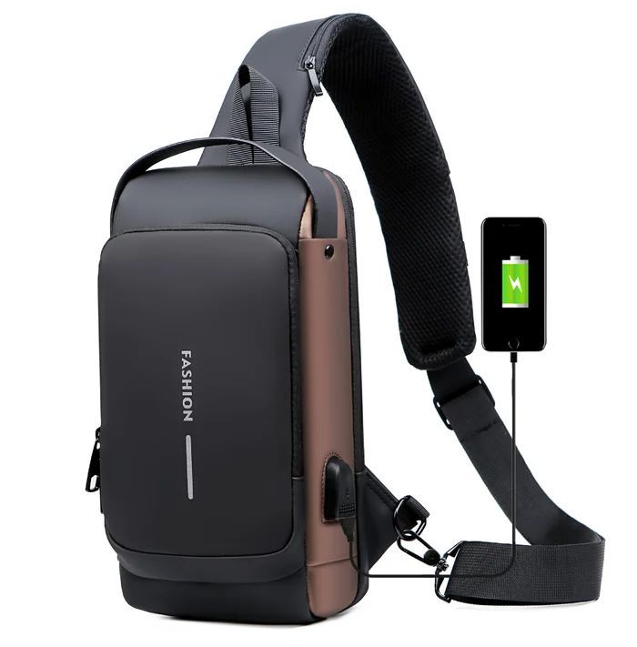 New Carbon Fiber Streamline Anti-Theft Sling Bag - Image 17