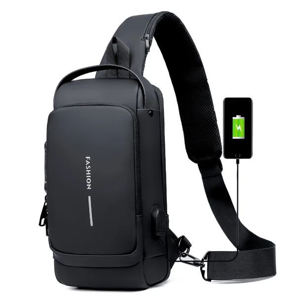 New Carbon Fiber Streamline Anti-Theft Sling Bag - Image 19